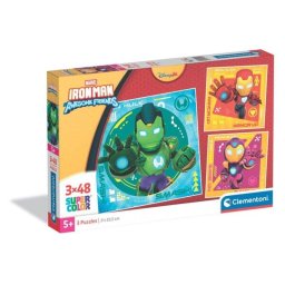 Puzzle Clementoni 25004 Iron Man 3x48 piezas ilustraciones infantiles