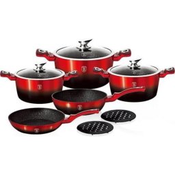 Set de ollas Berlinger Haus Metálico 10 piezas con recubrimiento granítico