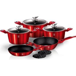 Set de ollas Berlinger Haus Metallic 15 piezas aluminio forjado inducción