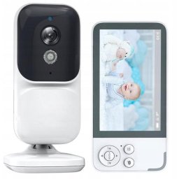 Vigilabebés LTC LXKTCBM con pantalla 3,5" visión nocturna y sensor temperatura