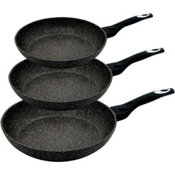 Sartén Klausberg KB-7290 set 3 piezas granitadas para inducción y lavavajillas