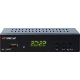 Tuner de TV Opticum AX Lion NS DVB-T2 Full HD USB TimeShift