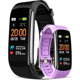 Pulsera de actividad Giewont GW200 Bluetooth IP67 Negro 5 días Pulsómetro y presión