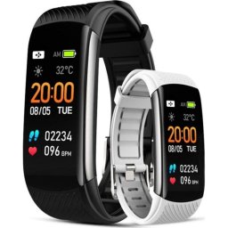 Pulsera de actividad Giewont GW200-2 Bluetooth IP67 Pulsómetro Pulsioxímetro Negro 5 días