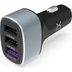 Cargador de coche Krux 3 puertos USB-A Quick Charge 3.0 8.4 A