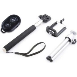 Kit de Selfie Xrec 4 en 1 con Monopod, Trípode y Mando Bluetooth