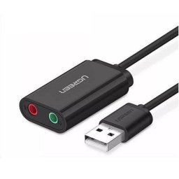 Tarjeta de audio Ugreen US205 USB externa 3,5 mm