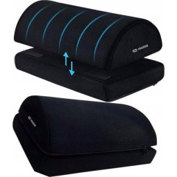 Reposapiés Mozos FS5 ergonómico de espuma memory 15 cm negro