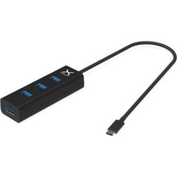 Hub Krux 4 puertos USB 3.0 5 Gb/s modelo KRX0102 activo USB-C