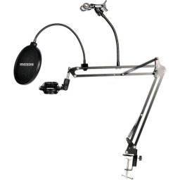 Micrófono Mozos MKIT-DESK con brazo, filtro antipop y soporte móvil
