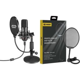 Micrófono Mozos MKIT-900PRO USB cardioide con filtro antipop y soporte