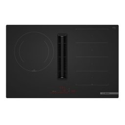 Placa de inducción con extractor integrado Bosch con zonas flexibles y control táctil