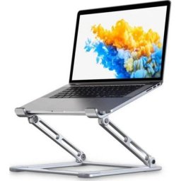Soporte para portátil Tech-Protect Prodesk Aluminio 17" Plateado