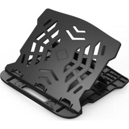 Base para portátil Q-Connect KF14470 con ajuste de inclinación negra 255x280x22 mm