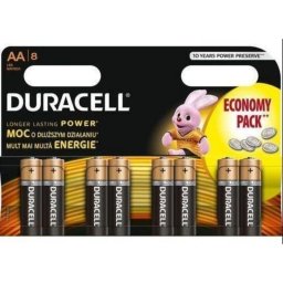 Batería Duracell Basic AA 1500mAh 8 unidades