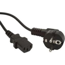 Cable de alimentación Gembird PC-186-VDE Schuko a IEC C13 1,8 m negro con toma acodada