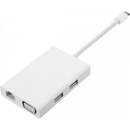 Adaptador USB-C Xiaomi con 2 USB 3.0, VGA y Ethernet Gigabit