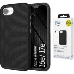 Funda para móvil 3MK Fortis MagCase Backcover PC TPU Negra para iPhone 16e y 17e