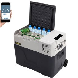 Nevera Portátil 50l Compresor, 220v, Para Coche/camping/picnic, Frío Y Congelador