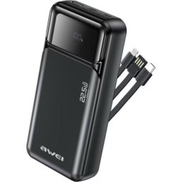 Powerbank Awei PA-93 20000 mAh Negra con 22,5 W y dos puertos USB-C