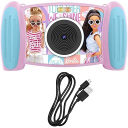 Cámara Interactiva Barbie Kids Licensing Rosa para Niños con Luz Frontal y Edición de Fotos