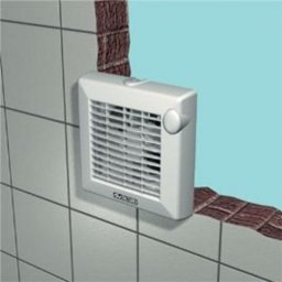 Ventilador de Pared Vortice M 120/5" A LL 20W 1 Velocidad Silencioso IPX4 Baño Compacto