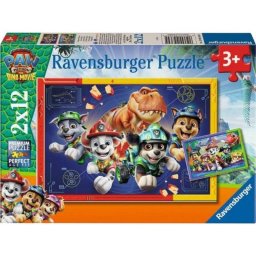 Puzzle Ravensburger Paw Patrol 3 Dino Movie 24 piezas para escolares