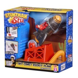 Juguete Cohete Propulsable Bandai Stuntman Stu con Bomba de Lanzamiento