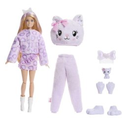 Muñeca Barbie Cutie Reveal Gato Púrpura con 10 Sorpresas