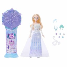 Muñeca Mattel Disney Frozen Elsa Jewel Reveal con Cetro y 10 Accesorios