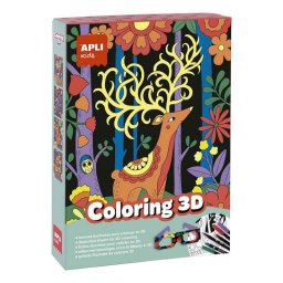 Set de colorear infantil 3D APLI Kids Coloring 3D Multicolor 5 años
