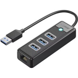 Hub Orico 4 puertos 2.5G Ethernet 5 Gbps modelo PW3UR25-U3 con cable 1,8 m