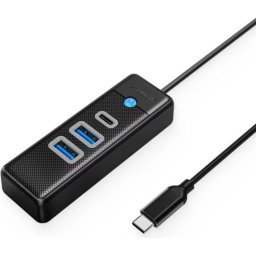 Hub Orico 3 puertos 5 Gbit/s modelo PWC2U-C3 con USB-C y USB-A