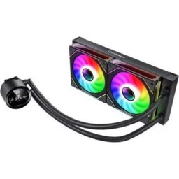 Refrigeración líquida GameMax Iceburg 240 Digital BK 240mm 2 ventiladores negra