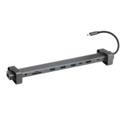 Hub Bluestork USB-C 10 en 1 con puerto Ethernet RJ45 y garantía 3 años