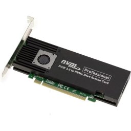 Tarjeta controladora Kalea-informatique M2 PCIe 3.0 x16 64 Gbps con ventilador