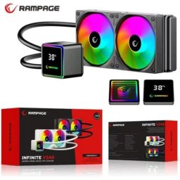 Refrigeración líquida Rampage INFINITE V240 240mm 2 ventiladores ARGB