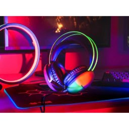 Auriculares Tracer GZ X4 con cable USB para PC Gaming multicolor con micrófono