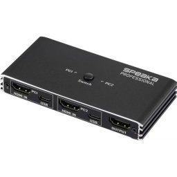 Conmutador KVM SpeaKa Professional 2 puertos HDMI 4K@60Hz