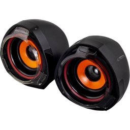 Altavoces Esperanza PC USB 5W con control de volumen y diseño compacto