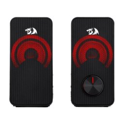 Altavoces Redragon Stentor 2.0 USB y jack 6 W con iluminación roja
