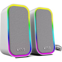Altavoces Marvo PC con conexión USB 2.0 canales y 6 W de potencia