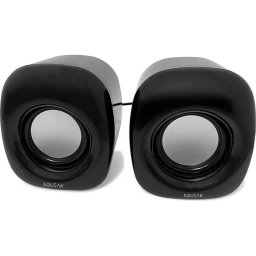 Altavoces Squeak PC con conexión USB y jack 3,5 mm 8W negros