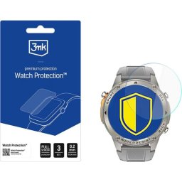 Protector de pantalla para smartwatch 3MK HybridGlass 0,2 mm transparente resistente a golpes