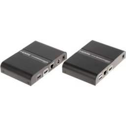 Extensor KVM NoName HDMI+USB-EX-100-4K-V2 4K USB-A HDMI 2.0 Negro