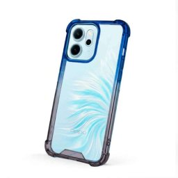 Funda para móvil La Casa de las Carcasas Bumper Reforzada Silicona Transparente Degradada para Oppo Reno 14fs