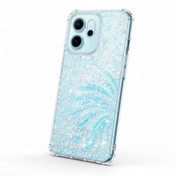 Funda para móvil La Casa de las Carcasas Glitter Premium Silicona Transparente para Oppo Reno 14