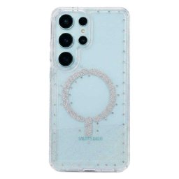 Funda para móvil La Casa de las Carcasas Glitter Compatible con MagSafe Gris para Samsung Galaxy S26 Ultra