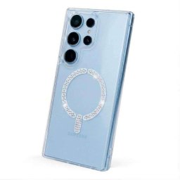 Funda para móvil La Casa de las Carcasas Ring Glitter Silicona Transparente para Samsung Galaxy S26 Ultra