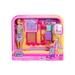 Muñeca Barbie JMJ49 con set de viaje y accesorios interactivos